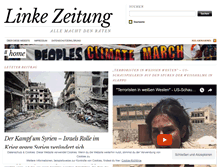 Tablet Screenshot of linkezeitung.de